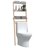 VidaXL Toiletrek 63,5x32x179 cm massief grenenhout