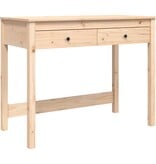 VidaXL Bureau met lades 100x50x78 cm massief grenenhout