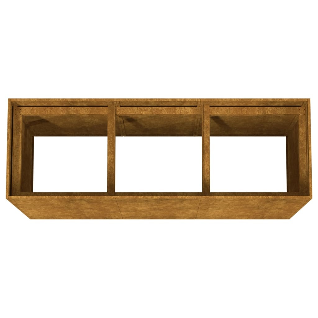 VidaXL Plantenbak verhoogd 120x40x80 cm cortenstaal