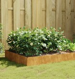 VidaXL Plantenbak verhoogd 100x100x33,5 cm cortenstaal