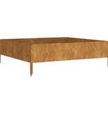 VidaXL Plantenbak verhoogd 100x100x33,5 cm cortenstaal