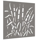 VidaXL Wanddecoratie tuin grasontwerp 55x55 cm cortenstaal
