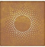 VidaXL Wanddecoratie tuin zonontwerp 55x55 cm cortenstaal