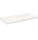 VidaXL Tafelblad rechthoekig 100x60x2,5 cm massief grenenhout wit