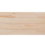 VidaXL Tafelblad rechthoekig 100x60x2,5 cm massief grenenhout wit