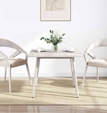 VidaXL Tafelblad vierkant 90x90x2,5 cm massief grenenhout wit