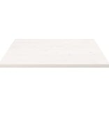 VidaXL Tafelblad vierkant 90x90x2,5 cm massief grenenhout wit