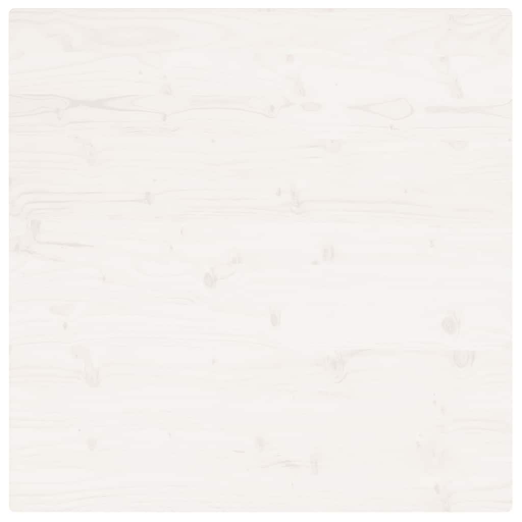 VidaXL Tafelblad vierkant 90x90x2,5 cm massief grenenhout wit