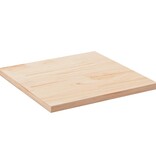 VidaXL Tafelblad vierkant 80x80x2,5 cm massief grenenhout