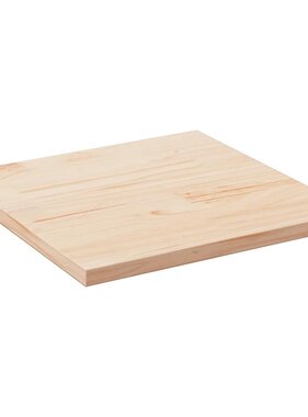 VidaXL Tafelblad vierkant 80x80x2,5 cm massief grenenhout