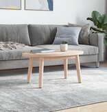 VidaXL Tafelblad ovaal 80x40x2,5 cm massief grenenhout