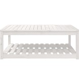 VidaXL Tuintafel 121x82,5x45 cm massief grenenhout wit