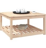 VidaXL Tuintafel 82,5x82,5x45 cm massief grenenhout