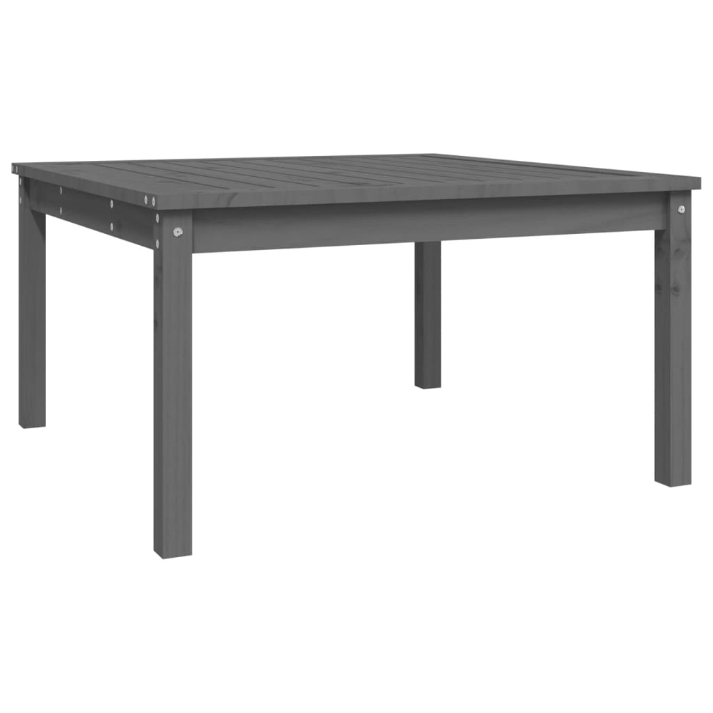 VidaXL Tuintafel 82,5x82,5x45 cm massief grenenhout grijs