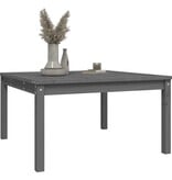 VidaXL Tuintafel 82,5x82,5x45 cm massief grenenhout grijs
