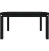 VidaXL Tuintafel 82,5x50,5x45 cm massief grenenhout zwart