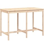 VidaXL Tuintafel 159,5x82,5x110 cm massief grenenhout