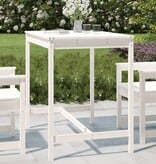 VidaXL Tuintafel 121x82,5x110 cm massief grenenhout wit