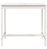 VidaXL Tuintafel 121x82,5x110 cm massief grenenhout wit
