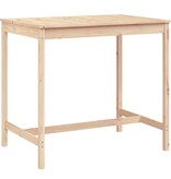 VidaXL Tuintafel 121x82,5x110 cm massief grenenhout
