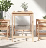 VidaXL Tuintafel 121x82,5x110 cm massief grenenhout