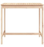 VidaXL Tuintafel 121x82,5x110 cm massief grenenhout