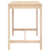 VidaXL Tuintafel 121x82,5x110 cm massief grenenhout