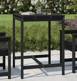 VidaXL Tuintafel 82,5x82,5x110 cm massief grenenhout zwart