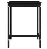 VidaXL Tuintafel 82,5x82,5x110 cm massief grenenhout zwart