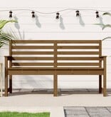VidaXL Tuinbank 159,5x48x91,5 cm massief grenenhout honingbruin