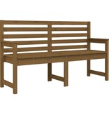 VidaXL Tuinbank 159,5x48x91,5 cm massief grenenhout honingbruin