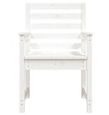 VidaXL Tuinstoelen 2 st 60x48x91 cm massief grenenhout wit