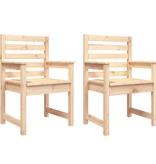 VidaXL Tuinstoelen 2 st 60x48x91 cm massief grenenhout