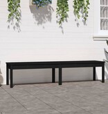 VidaXL Tuinbank 2-zits 203,5x44x45 cm massief grenenhout zwart