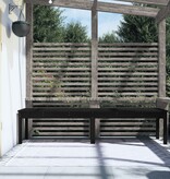 VidaXL Tuinbank 2-zits 203,5x44x45 cm massief grenenhout zwart
