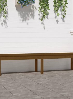 VidaXL Tuinbank 2-zits 203,5x44x45 cm massief grenenhout honingbruin