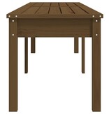 VidaXL Tuinbank 2-zits 203,5x44x45 cm massief grenenhout honingbruin
