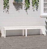 VidaXL Tuinbank 2-zits 203,5x44x45 cm massief grenenhout wit