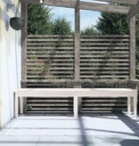 VidaXL Tuinbank 2-zits 203,5x44x45 cm massief grenenhout wit