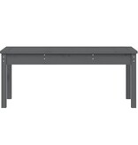 VidaXL Tuinbank 109x44x45 cm massief grenenhout grijs