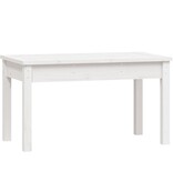VidaXL Tuinbank 80x44x45 cm massief grenenhout wit