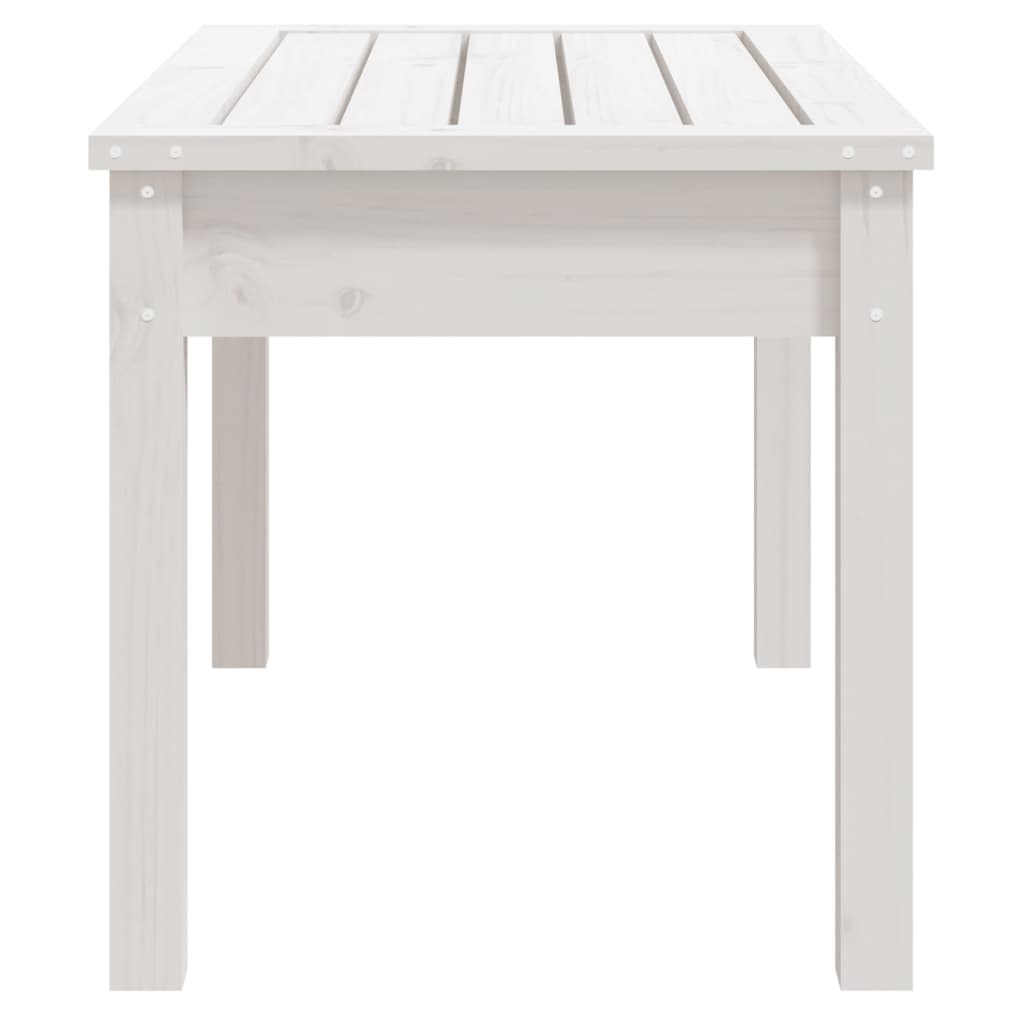 VidaXL Tuinbank 80x44x45 cm massief grenenhout wit