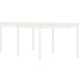 VidaXL Tuintafel 203,5x100x76 cm massief grenenhout wit
