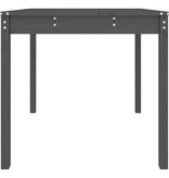 VidaXL Tuintafel 82,5x82,5x76 cm massief grenenhout grijs