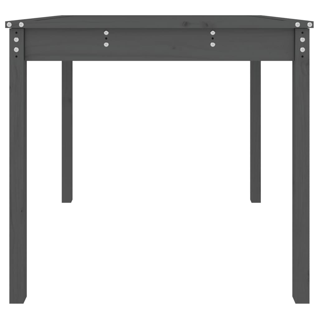 VidaXL Tuintafel 82,5x82,5x76 cm massief grenenhout grijs