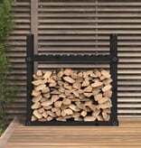 VidaXL Haardhoutrek 110x35x108,5 cm massief grenenhout zwart