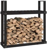 VidaXL Haardhoutrek 110x35x108,5 cm massief grenenhout zwart