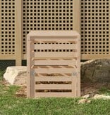 VidaXL Compostbak 63,5x63,5x77,5 cm massief grenenhout