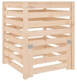 VidaXL Compostbak 63,5x63,5x77,5 cm massief grenenhout
