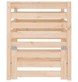 VidaXL Compostbak 63,5x63,5x77,5 cm massief grenenhout